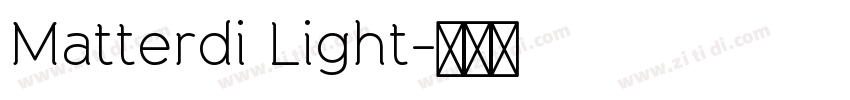 Matterdi Light字体转换